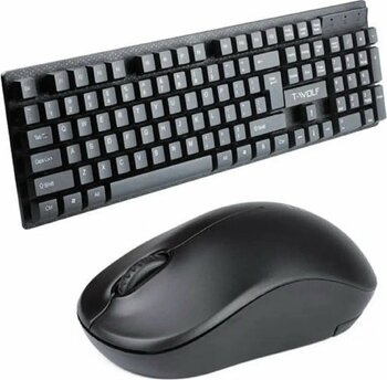 T-WOLF TF-100 2.4G Kablosuz Siyah Klavye ve Fare Seti