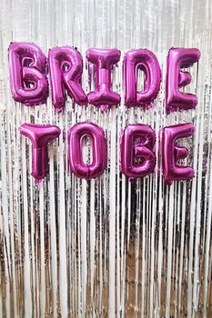 PEKSHOP Bride To Be Balon Seti Fuşya Bride To Be Bekarlığa Veda Balonları