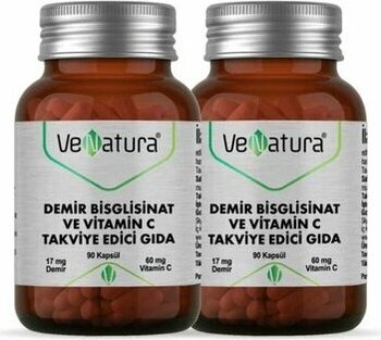 Venatura Demir Bsg Ve Vitamin C 90 Kapsül 2 Adet