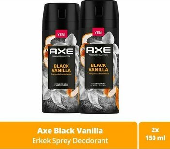 Axe Premium Collection Erkek Sprey Deodorant Black Vanilla 150 ml X2