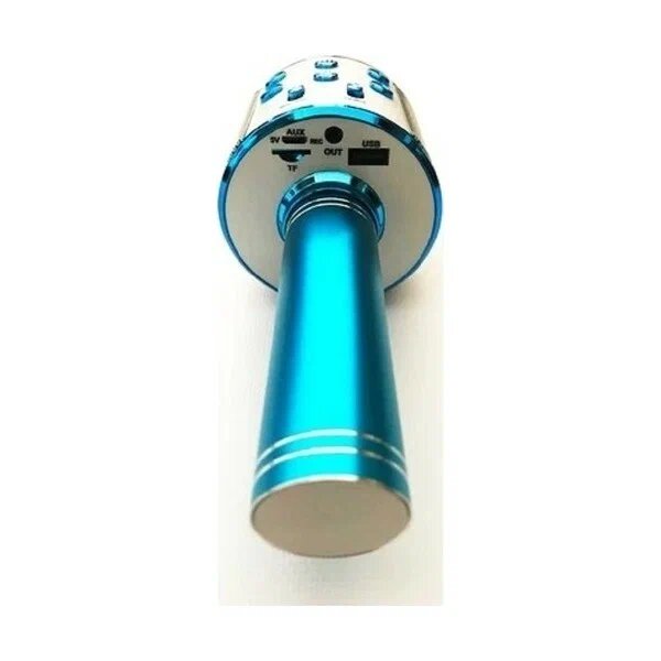 teknosepetim mavi Bluetooth, AUX, USB, SD kart girişli Karaoke Mikrofon