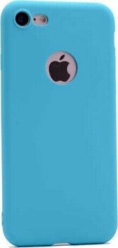 Apple iPhone 7 Kılıf Silikon Yumuşak Dokulu Premium- Turkuaz