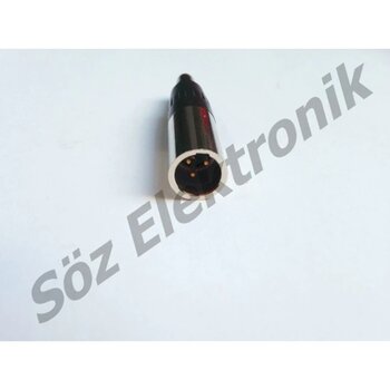 3 Pin Mini Xlr Canon Kablo Tipi Erkek ( 1 Paket 5'li )