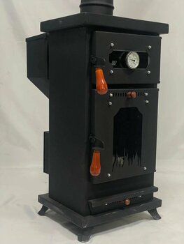 MS PELET MO02 Manuel Mini Fırınlı Kuzine Tipi Pelet Soba