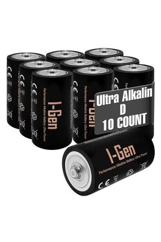 I Gen LR20 Ultra Alkalin D Boy Pil 1.5V Büyük Boy Pil 10'Lu Paket