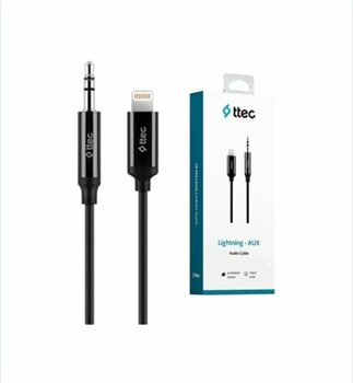 Ttec 2DK42S 100 cm Siyah Lightning-Aux Ses Kablosu
