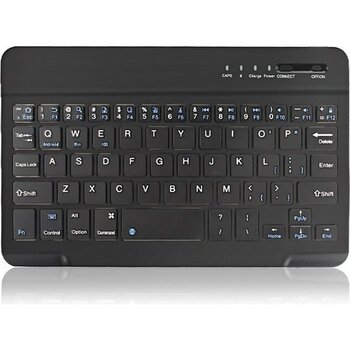Duhaline Hometech Alfa 10MD Uyumlu Bluetooth Tablet Klavyesi Mini Slim Şarjlı Kablosuz Klavye - Siyah