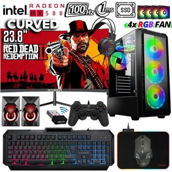 Xaser XSR364 I7 4790 3.60 GHz 16GB Ram 512GB SSD 8gb RX580 24" 100Hz Curved Oyuncu Tavsiye Sistem