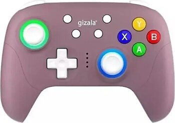 gizala Kablosuz Oyun Kontrolcüsü Gamepad Hall Effect Triggers Joystick Game Controller Switch 2 / Switch/PC/Steam/Android/IOS Lila