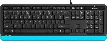 A4 Tech Q Usb Fsytyler Mavi Tr Fn Multimedya Klavye Kablolu