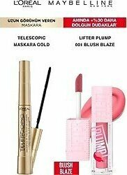 Loreal Telescopic Maskara-Maybelline Lifter Plump 001