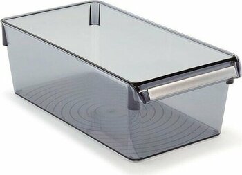 M-E27-10-25 Düzenleyici Raf, Dikdörtgen, 290 x 150 x 100 Mm, Şeffaf Siyah