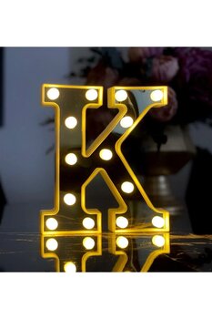 Gift Moda 3D Işıklı Led Harf Dekoratif Aydınlatma Büyük Boy
