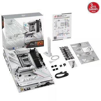 Asus Rog Strix B850-A Gaming Wi-Fi AMD B850 AM5 DDR5 6400 DP Hdmi 3xM2 Usb3.2 Wi-Fi 6E BT ARGB 2.5 Gbit LAN ATX Anakart