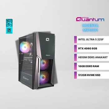 Quantum Gaming Muerta Mr1001 Ultra 5 225f 16 Gb 512 Gb Nvme 8 Gb Rtx4060 Free Dos Masaüstü Oyuncu Bilgisayarı