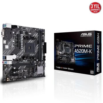 Asus Prime A520m-K Amd A520 Am4 Ddr4 4600 Mhz Masaüstü Anakart