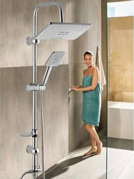 Lisinya Kaliteli Lüks Robot Yağmurlama Tepe Duş Seti Beyaz