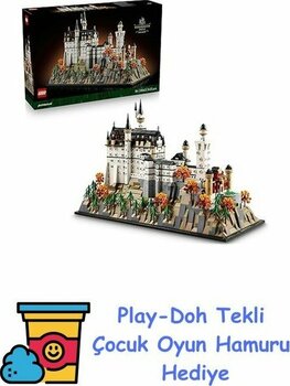 LEGO Architecture Neuschwanstein Şatosu 21063 – Tarihi Mimari Meraklısı Yetişkinler Için Detaylı ve Dekoratif Koleksiyonluk Model Yapım Seti, Doğum...