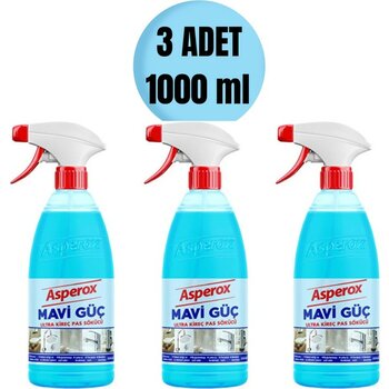 Asperox Mavi Güç Ultra Kireç Pas Sökücü 1 L 3'lü Paket - 1 lt