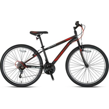 Kron Geroni Mars Plus 24 Jant Mtb - 13′ - 21 Vites - V.b - Siyah-Gri/kırmız - Siyah - Gri