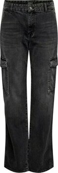 Only 15315738 Onljune Hw Cargo Dnm DOT117 Kadın Jean Pantolon - Siyah - 28 - 32