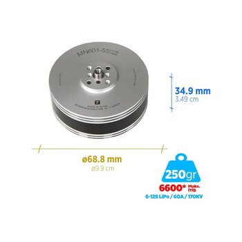 T-motor Mn601-s 170kv Brushless Fırçasız Brushless Fırçasız Uav Motor Multikopter Multi-rotor Quadcopter Hexacopter Drone Motoru
