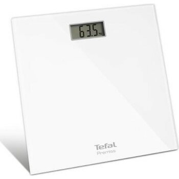 Tefal Premiss Beyaz Cam Banyo Tartısı LCD Ekran ile 150 kg Kapasiteli Ergonomik Kullanım