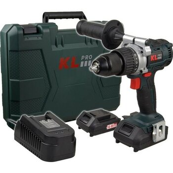 KL Pro  18VOLT/2.0AH Li-Ion Çift Akülü Kömürsüz Profesyonel Şarjlı Matkap KLNM18B-20