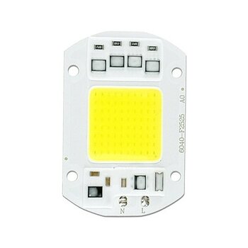 Robotekno Power Led COB Led 50W 220V AC Projektör Çip - Beyaz Işık