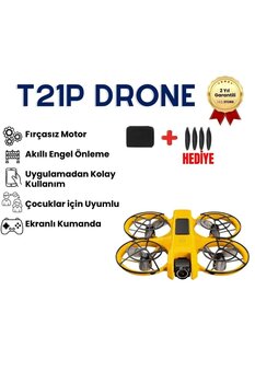 hızlı store T21 PRO Drone Çift HD Kamera FPV Canlı Yayın Fırçasız Motor Engel Algılamalı Katlanabilir Drone