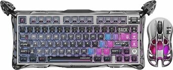 Gravastar Mercury K1 Pro + M1 Pro Kablosuz RGB Işıklı Klavye Ve Mouse Seti