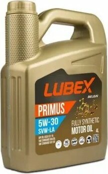 Lubex Primus Smb-La 5w-30 5 lt 4'lü Tam Sentetik Motor Yağı
