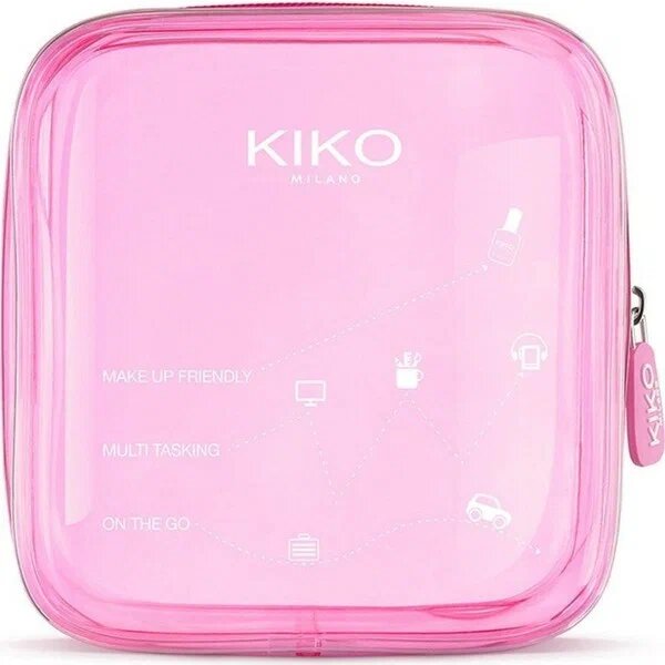 Kiko Milano Mini Pochette 01 Pembe PVC Makyaj Çantası
