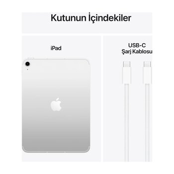 Apple Ipad A16 Md7k4tu/a 256 Gb Wi-fi + Cellular 11" Tablet Gümüş