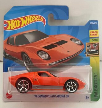 Hot Wheels '71 Lamborghini Miura Sv 5-7 Yaş Oyuncak Araba