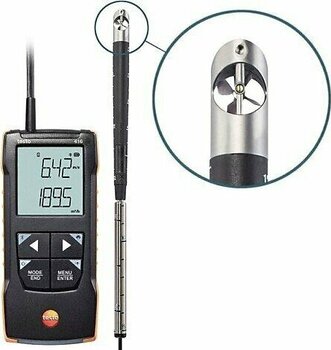Testo 416 Kanal İçi Ölçümler İçin Anemometre