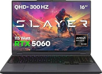 Game Garaj Slayer R9T-5060 C2 Ryzen 9 8945HX 32 GB 2 TB SSD RTX5060 16" WQXGA Gaming Laptop