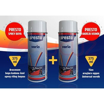 Presto Fiat Kod: FI252 Krem Presto Sprey Boya Seti (Boya + Vernik)