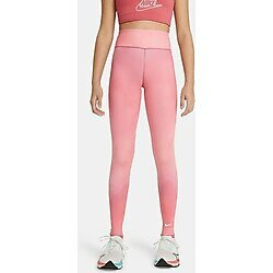 Nike One Girls Printed Dri Fit High Rise Leggings Pink Yüksek Belli Çocuk Taytı Pembe