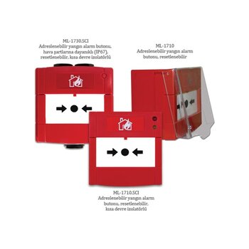Maxlogic Ml-1710 Adreslenebilir Yangın Alarm Butonu