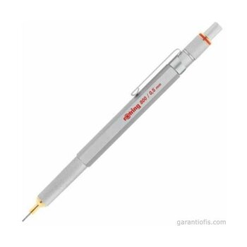 Rotring 800 Krom Mekanik Teknik Çizim Kalemi 0,5mm Gümüş Renkli Hassas Çizim İçin