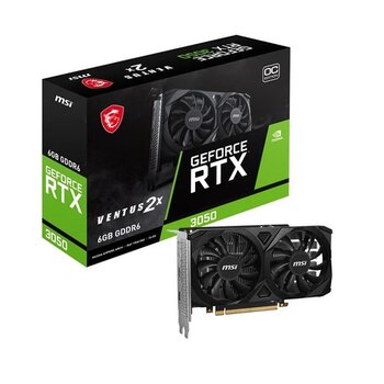 Msı Rtx3050 6Gb Ventus 2X E 6G Oc Gddr6 96Bit Hdmı Dvı Dp Pcıe 16X V4.0