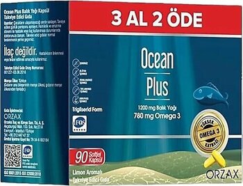 Ocean Plus Balık Yağı 1200 mg 90 Kapsül