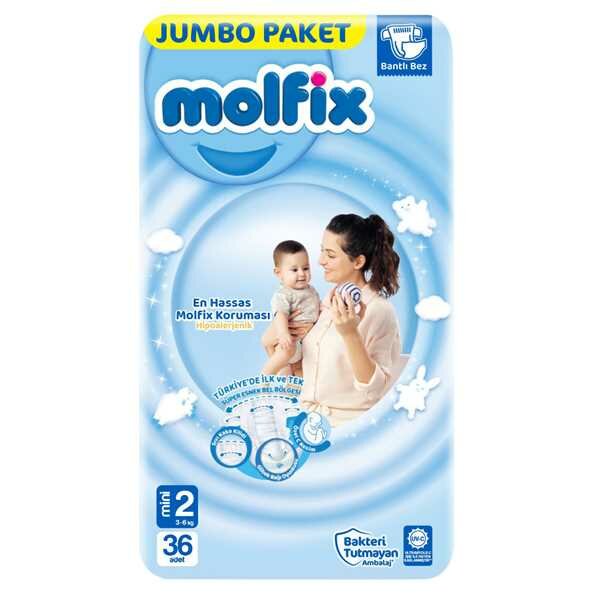 Molfix 3d Jumbo Bebek Bezi Mini 36lı
