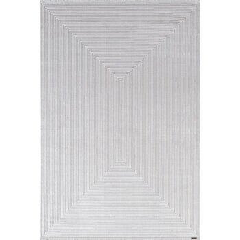 Trend TR011A Gri Halı Geometrik Detaylı Akrilik Yumuşak Salon Halısı Oturma Odası Halısı - 160 x 230 cm