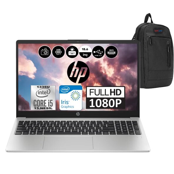 HP 250 G10 8A538EAF01 15.6 inç Intel Core i5 1335U 8 GB 256 GB SSD Intel Graphics FreeDOS