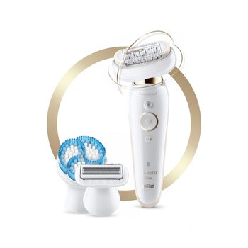 Braun Silk-epil 9 Flex 9010 Sensosmart 6 Ek Parçalı Epilatör Beyaz