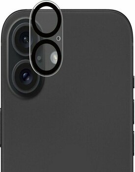 Microcase Apple iPhone 16 / 16 Plus 3D Kamera Camı Lens Koruyucu Glass Şeffaf Night Delux VERSION - AL3403