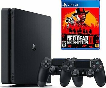 Sony Playstation 4 Slim 500 GB Siyah Oyun Konsolu + 2. Kol + Red Dead Redemption 2