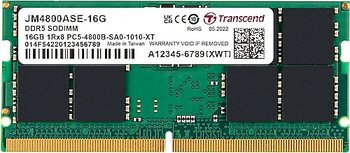 Transcend JM4800ASE-16G 16 GB 4800 MHz DDR5 SODIMM RAM Bellek